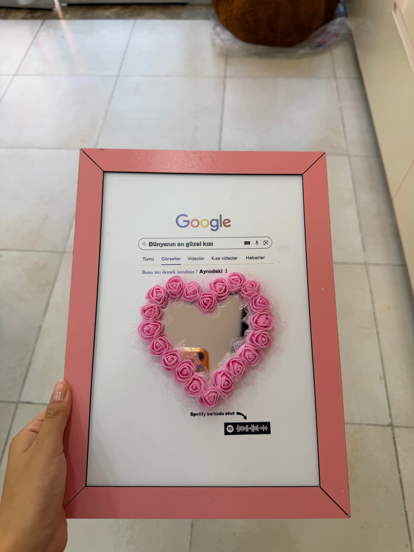 Dünyanın En Güzel Kızı Tablo Pofidik Hediye