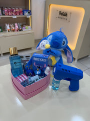 Mavi Düşler – Stitch Temalı & Köpük Tabancalı Özel Hediye Seti Pofidik Hediye