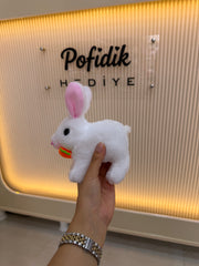 Yürüyen Melodili Havuçlu Peluş Tavşan | Sevgiliye Özel Hareketli Hediye Pofidik Hediye