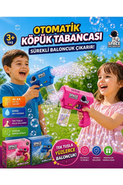 Bubble Gun Köpük Tabancası – Otomatik Baloncuk Makinesi Pofidik Hediye