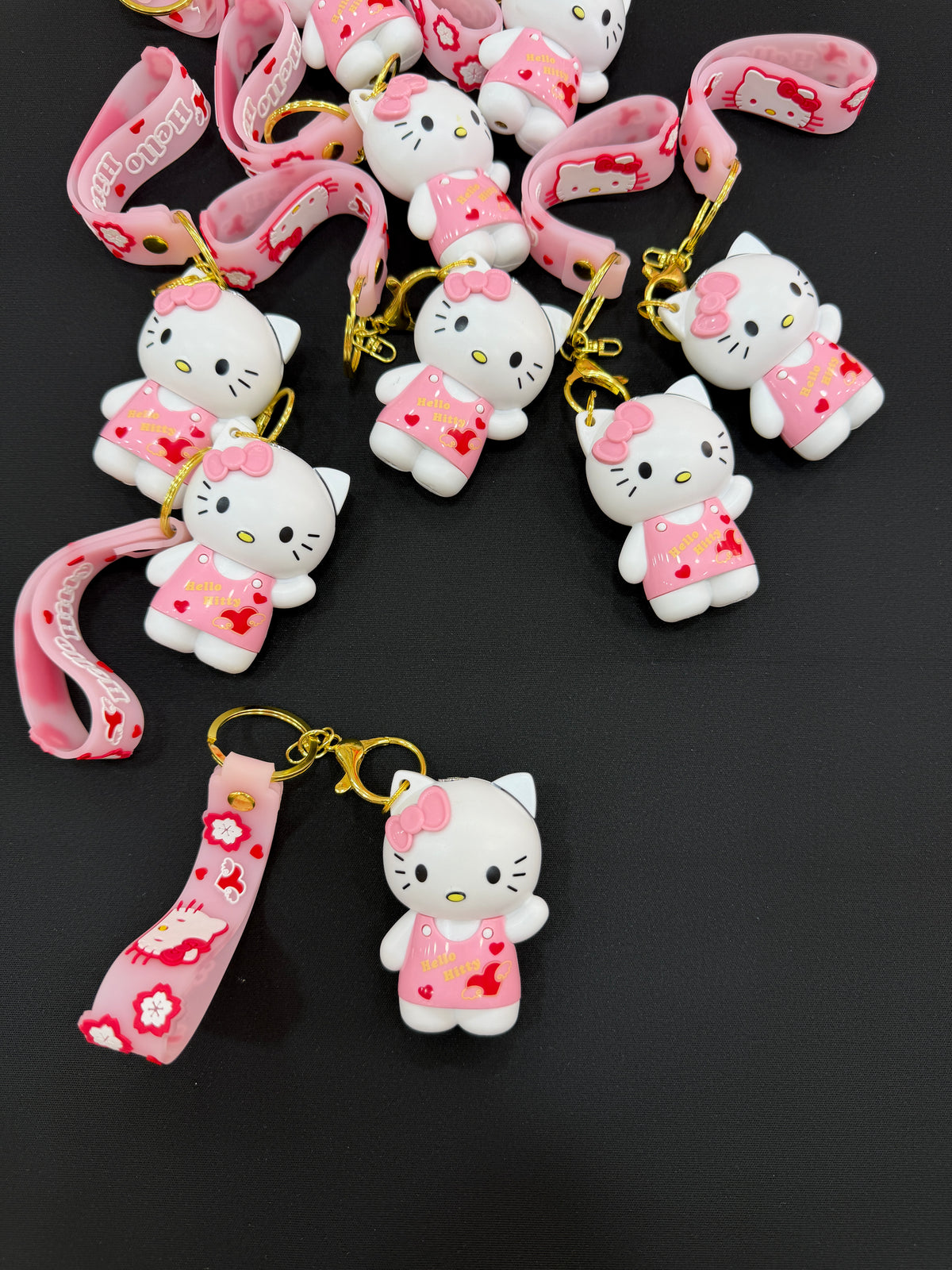 Hello Kitty Figürlü Pembe Çakmak Anahtarlık Pofidik Hediye