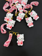 Hello Kitty Figürlü Pembe Çakmak Anahtarlık Pofidik Hediye