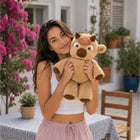 Koşan Peluş İnek Corci – 30 cm Yumuşak Hareketli Oyuncak İnek