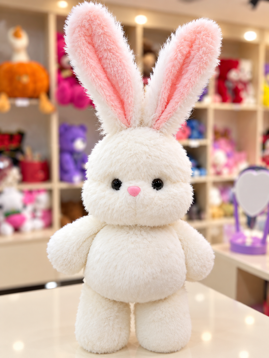 Koşan Peluş Tavşan (60 cm) – Büyük Boy Eğlenceli Peluş Arkadaş Pofidik Hediye