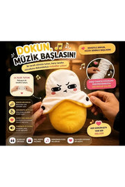 Dokunmatik Müzikli Peluş Muz | Tene Dokununca Melodi Çalan Oyuncak Pofidik Hediye