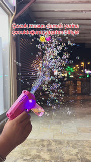 Bubble Gun Köpük Tabancası – Otomatik Baloncuk Makinesi